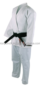 Traje de Judo Unisex Blanco para Adultos, Corte Regular, 100% Algodón, Transpirable, Ropa de Artes Marciales IRON PUNCH 160g - Product Image 3