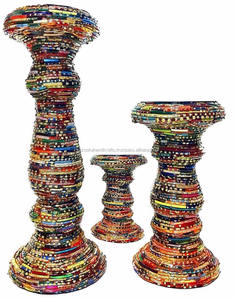 Portavelas de Pilar, candelabro de cristal brazalete, candelabro decorativo mejor vendedor - Product Image 1