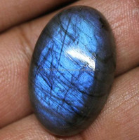 Natürlicher blauer Labradorit, ovaler Cabochon, lose Edelsteine, von Drittanbietern zertifiziert, Großhandelsposten, Gopika Exports, für die Schmuckherstellung