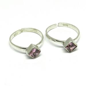 Design exotique!! Bague d'orteil en argent Sterling 925 CZ rose, bijoux en argent, vente en gros, bagues d'orteils en pierre précieuse - Product Image 1