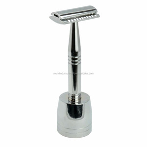 มีดโกนขอบคู่มีใบมีดโลหะคู่สำหรับช่างตัดผมและบิกินี่/โกนใต้วงแขน - Product Image 2