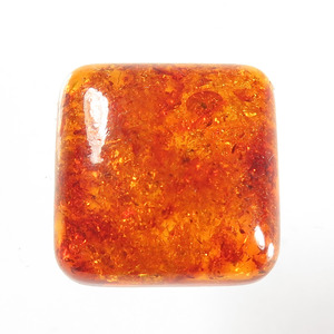 Cabochon de poire en ambre BALTIQUE de taille ovale orange naturel AAA, pierre précieuse pressée avec taille personnalisée pour bijoux - Product Image 5