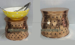 ทองแดงชุบบุฟเฟ่ต์ยืนแสดงและ Risers ที่มีรูปแบบตอกสำหรับอาหาร,ขนม,เค้ก - Product Image 5