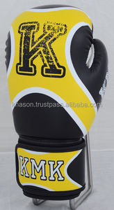 LIVRAISON GRATUITE KHASON MODÈLE 504 CUSTOM MADE MMA PROFESSIONNEL PU CUIR GANTS DE BOXE DE HAUTE QUALITÉ pour FERMETURE THERMIQUE - Product Image 4