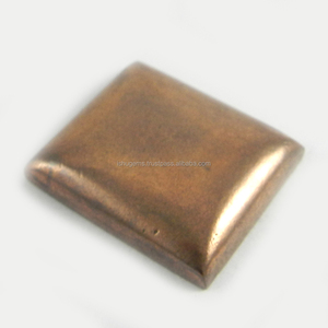 Piedra Preciosa de Pirita de Cobre Natural de 22x25 mm, 11.45 g, Cabujón Cuadrado, Venta al por Mayor - Product Image 1
