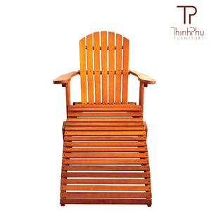 Silla Adirondack Tradicional de Madera Resistente a la Intemperie, Plegable, Cómoda, Muebles de Exterior para Patio, Chimenea, Piscina, Playa - Product Image 4