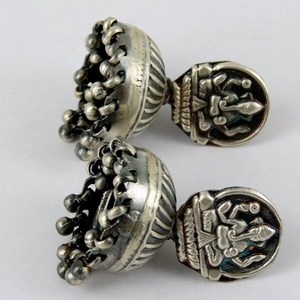 Boucles d'oreilles en argent sterling 925 de qualité supérieure Shri Ashapura Jewels, style bohème, motif cœur, pour les amoureux de la Bohème - Product Image 3