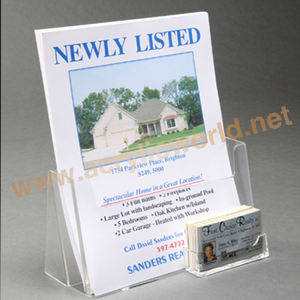 3 sides acrylic brochure holders <b>display</b>/acrylic brochure holder for a5 literature/acrylic brochure <b>display</b> <b>racks</b> - Product Image 5