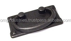 OMG Industries Poignée à tirer en fonte noire de 4 pouces pour porte de grange pour cuisine école tiroirs armoire armoire salle de bain - Product Image 6