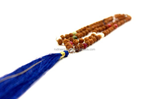 พลอย9เม็ด108ลูกปัดรุทรักษะสวดมนต์มาลาได้รับการรับรองสไตล์โบฮีเมียนมีพู่ของขวัญสำหรับชาวพุทธและเพชร - Product Image 2