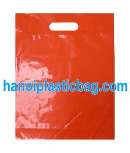 Biodegradable Die Cut plastic Bag With Top Fold cheap price - Product Image 2