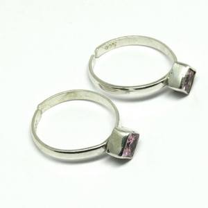 Design exotique!! Bague d'orteil en argent Sterling 925 CZ rose, bijoux en argent, vente en gros, bagues d'orteils en pierre précieuse - Product Image 4