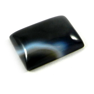 13*19มิลลิเมตรธรรมชาติสีดำSard Onyx 3.13 Gms Baguette Cabochonอัญมณีสำหรับเครื่องประดับIG0439 - Product Image 1