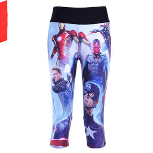 Short de compression imprimé personnalisé pour femmes-Spandex antibactérien/vêtements de yoga en coton - Product Image 1