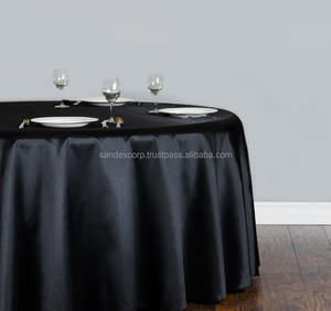 Mantel de algodón y poliéster respetuoso con el medio ambiente Mantelería de poliéster grande Fabricante de caminos de mesa en la India. - Product Image 4