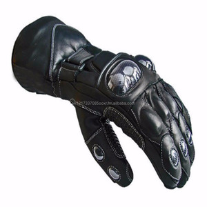 Shemax-guantes impermeables de cuero para motocicleta, Invierno - Product Image 1