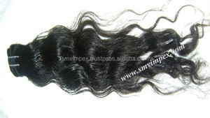 100% sin procesar, buena calidad, ondulado, 22 ", cabello natural sin procesar, tejido de extensión libre - Product Image 3