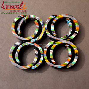 Brazalete hecho a mano con varias capas, joyería hecha a mano, India - Product Image 4