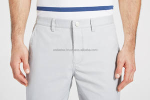 Short en sergé Chino Cargo de haute qualité pour hommes séchage rapide respirant Denim solide taille basse fermeture éclair braguette Style japonais anti-rides - Product Image 3