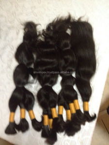 Cabello humano de un solo proveedor. Cabello humano más vendido de la India. Pelo natural a granel sin procesar - Product Image 5