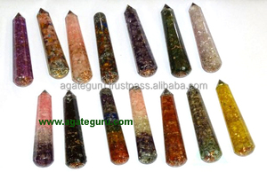 Varitas de masaje de orgón facetadas lisas, varitas variadas, varita de alta potencia, varilla curativa de Reiki de orgón - Product Image 1