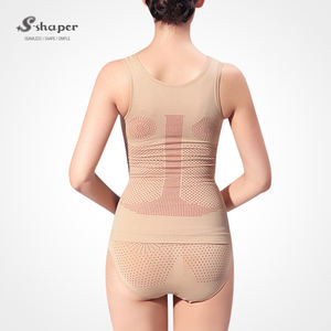 S-SHAPER sans couture corps complet Shaper costume pour grandes tailles Tourmaline Dot Design respirant infrarouge lointain ions négatifs respectueux de l'environnement - Product Image 4