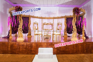 ล่าสุดเอเชียจัดงานแต่งงานเสาไม้เวทีชุดการออกแบบใหม่ชุดโซฟาที่มีฉากหลังแต่งงานกรอบการติดตั้งเวทีที่น่าตื่นตาตื่นใจสำหรับการสู้รบ - Product Image 5