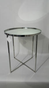 MESA REDONDA DE ACERO CON ESPEJO - Product Image 4