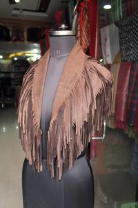 Chaqueta de Mujer de Gamuza con Flecos Hecha a Mano, Estilo Occidental Vintage, Nueva Moda, Chaqueta de Mujer de Gamuza 100% Cuero Genuino, Colección Moto - Product Image 5