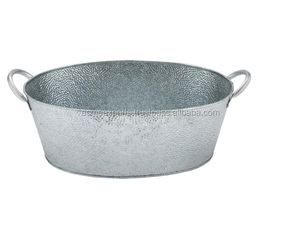 อ่างปาร์ตี้โลหะขนาดใหญ่พร้อมที่จับด้านข้างเหมาะสำหรับเก็บน้ำแข็งกลางแจ้งและเครื่องดื่มเย็นๆในงานกิจกรรม - Product Image 2