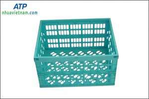 Cajas de plástico plegables con bisagras, cajas plegables planas, sin usar - Product Image 5