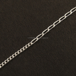 2mm 925 collier en argent Sterling massif chaîne Figaro 18 "mode hommes femmes mariage fiançailles cadeau fête - Product Image 3