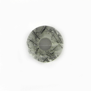 Perles en pierre précieuse naturelle à gros trous, perles de carrelage noir, Quartz 14x8x5mm, à pneus lisses, IG0188 - Product Image 4
