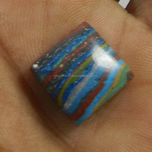 Pierres précieuses naturelles arc-en-ciel, Calsilica, forme carrée, 1.65 gms, pour la fabrication de bijoux, 2x13mm - Product Image 4