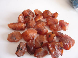 Pierres précieuses naturelles, pierre d'agate rouge, roche brute - Product Image 5