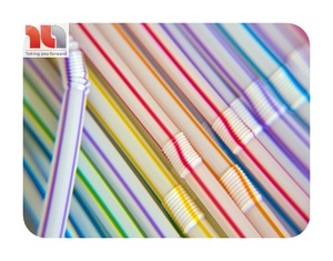 Batido de té de burbujas de plástico desechable Pajitas para beber Bar Accesorios para restaurantes - Product Image 1