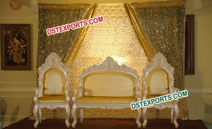 Stylish Modern Wedding Stage Sofa <b>Set</b> Beautiful and Elegant Modern Marriage Stage Furniture for Wedding <b>Decorations</b> - Product Image 2