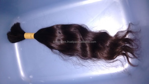 Paquete de cabello ondulado. Cabello humano a granel Remy natural de muy buena calidad. Sin piojos ni nueces Cabello crudo suave Temple de la mejor calidad de la India. - Product Image 5