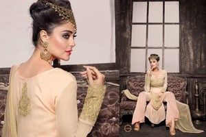 Trajes de diseñador indio, Vestido largo de estilo anarkali - Product Image 6