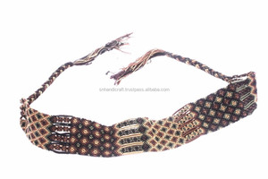 Cinturón Étnico Mexicano Bohemio Tejido a Mano, Cinturones Tejidos Peruanos, El Arte Hecho a Mano - Product Image 1