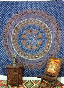 Tapiz de Mandala indio, Mandala abstracto, colgante de pared, tapiz de dormitorio bohemio, tiro - Product Image 2