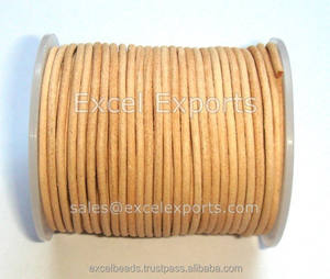 Cordons en cuir naturel de haute qualité garantie, 2mm, colliers ronds, cuir de haute qualité pour hommes - Product Image 2