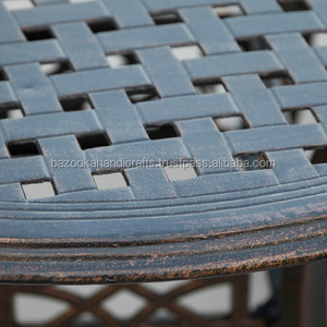 Muebles de Jardín, Juego de Comedor de Aluminio Fundido Color Cobre para Exteriores, Muebles para Interiores y Exteriores - Product Image 6