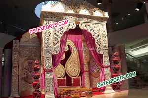 Ensemble de décorations de scène de mariage yamaha, accessoires de scène, belle, riche, décoration de mariage indien - Product Image 2