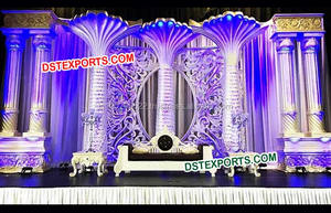 Punjabi Wedding Mehandi Stage con Swing Indian Wedding Stage para Mehandi Sangeet Asian Wedding Mehndi Stages Decoration EE. UU. - Product Image 3