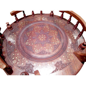 Chariot à thé de luxe sculpté, chariot à thé traditionnel fantaisie, chariot à thé en bois, chariot à thé en bois - Product Image 4