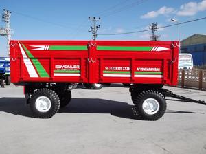 เพลาคู่ด้านหลังหรือด้านข้างให้ทิปรถพ่วงช่างเบรกฟาร์มรถพ่วงยาง5โทนรถพ่วงรถแทรกเตอร์ทำในตุรกี - Product Image 5