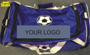 กระเป๋าดัฟเฟิลฟุตบอลสำหรับผู้ใหญ่,ถุงตาข่ายทรงกระบอกขนาดใหญ่สำหรับเล่นฟุตบอลรองเท้ากีฬาสีฟ้าสีแดงสีดำสีเขียว - Product Image 5