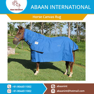 Couverture de protection robuste en toile de coton pour chevaux, durable pour l'écurie et l'extérieur - Product Image 2