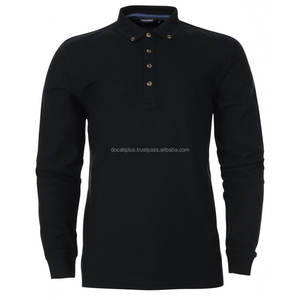 เสื้อโปโลแขนยาวสำหรับผู้ชายกำหนดเอง OEM - Product Image 1